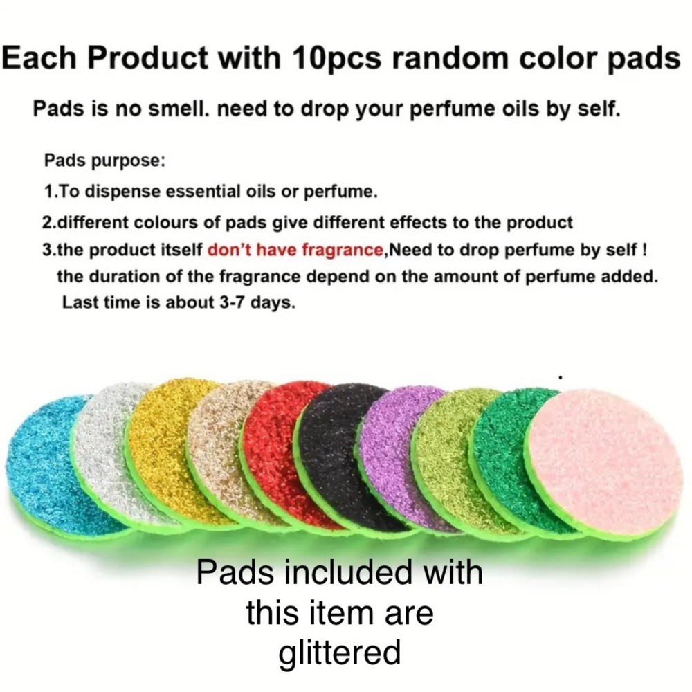 New Aromatherapy Car Vent Clip w/10 colored pads. Add your own Essential Oil - Picture 3 of 5